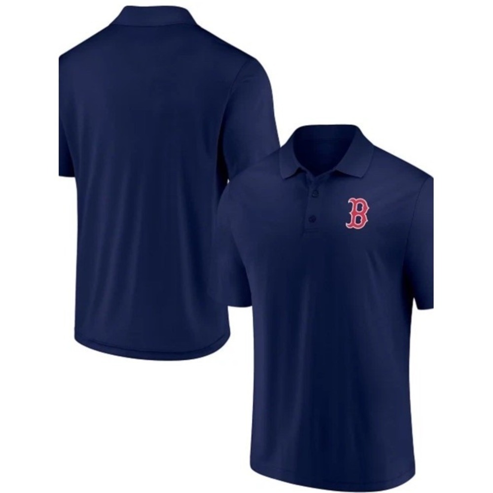Majestic® Men's XL Boston Red Sox Primary Logo Polo in Navy